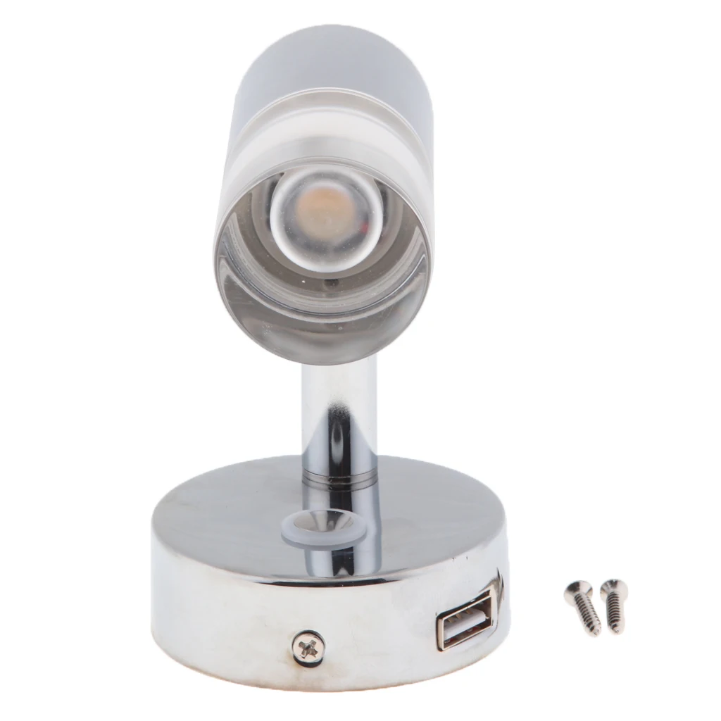 12V 3W светодиодный сенсорный выключатель для чтения с usb-портом
