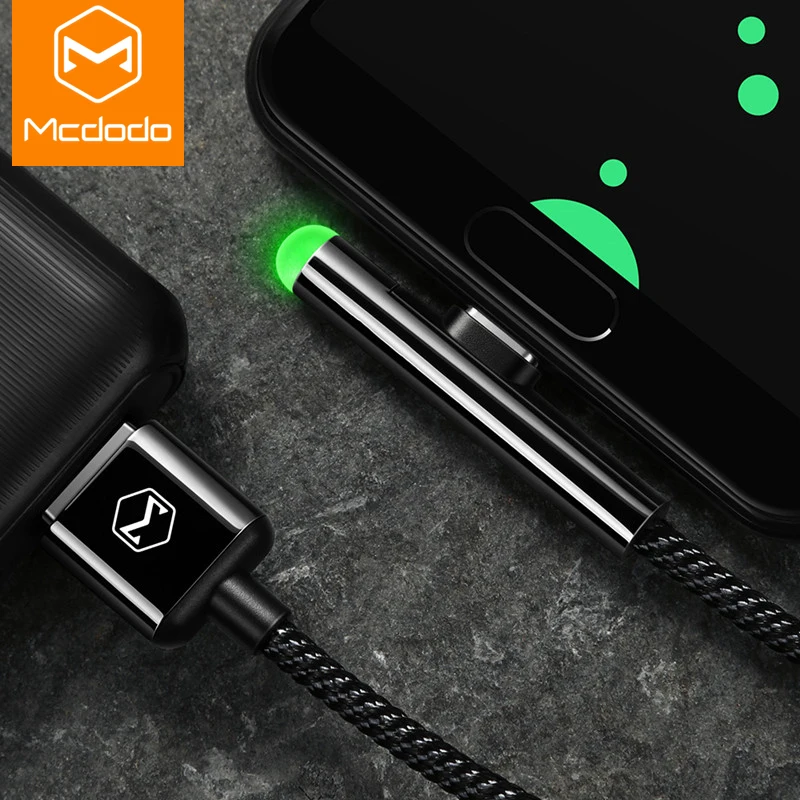 MCDODO LED Fast USB C Type C Cable USB Charger Type C Cable USB C Charging for Samsung S10 S9 Xiaomi mi for huawei Mate Pro P20|Mobile Phone Cables| - AliExpress