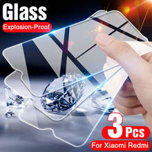 3Pcs Tempered Glass Protective Glass on For Xiaomi Redmi Note 8 7 6 5 pro 8T Screen Protector Glass For Redmi 6 Pro 7 8 6 A Film