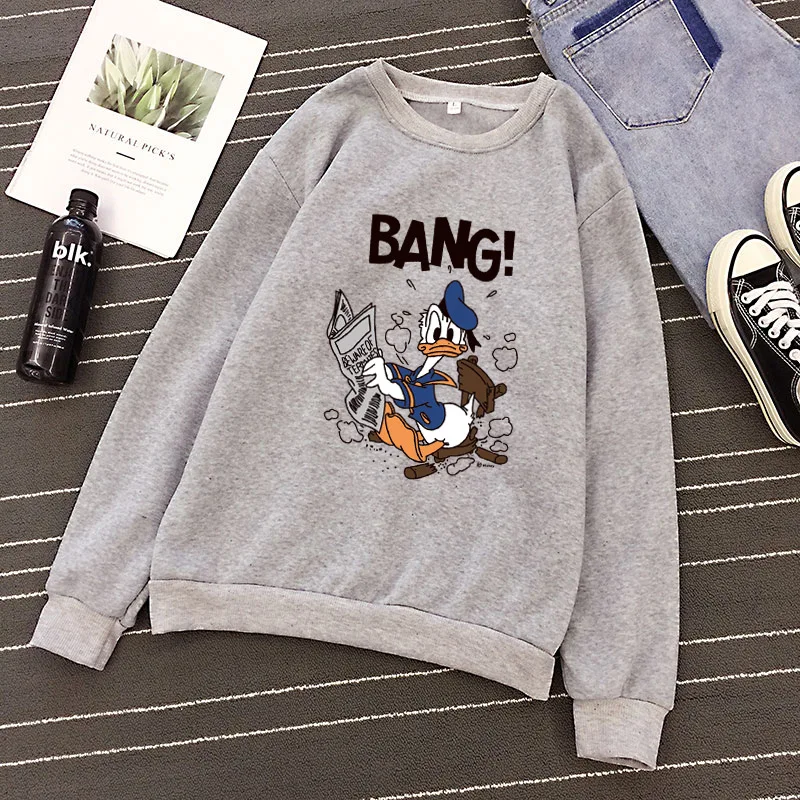 p49 2019 New Social Hoodies For Girls and boys Character duck Tops Women's Sweatshirt Long-sleeved