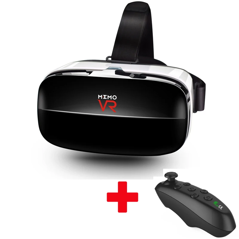 120 FOV VR Очки виртуальной реальности удаленный 3D Android картон VR 3D гарнитура стерео шлем коробка для смартфонов 4,5-6,3 дюймов - Цвет: VR with gamepad