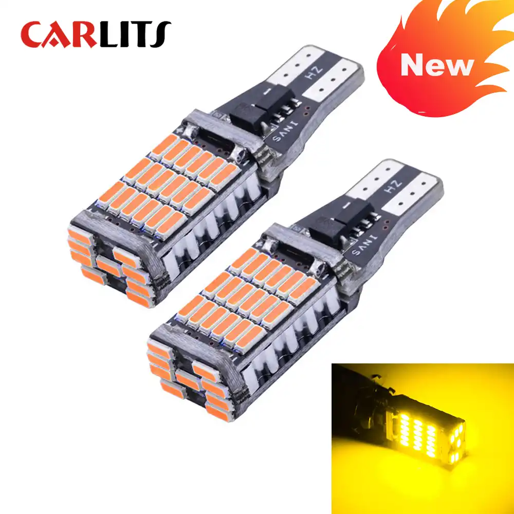2個車のled電球t15 W16w T10 W5w Led信号光超高輝度ホワイト4014 Smd Canバスエラーなし12vの逆の駐車場ランプ 信号 ランプ Aliexpress