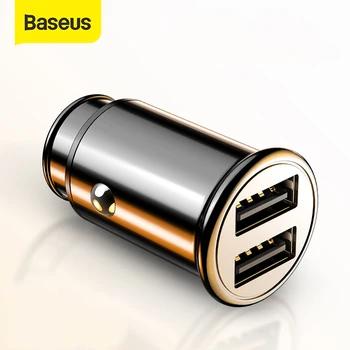 Baseus 30 Вт металлическое автомобильное зарядное устройство для Samsung AFC Quick Charge 4,0 для Xiaomi Huawei SCP Авто Type C PD Быстрый автомобильный мобильный теле...