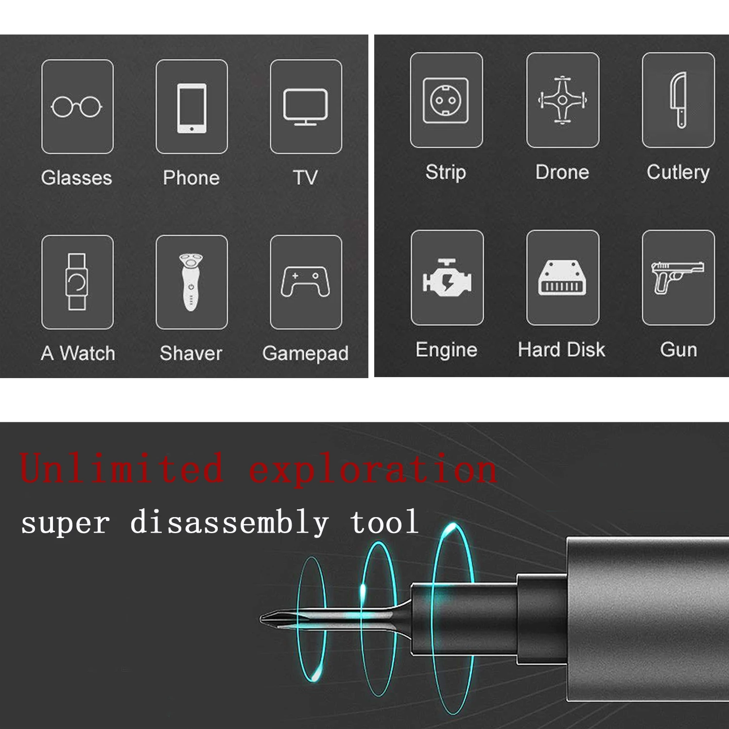 Najtaniej Wowstick 1p 1F pro Precision mini bezprzewodowy wkrętak elektryczny z 2 bateriami do baterii mobilny aparat telefoniczny naprawa narzędzi