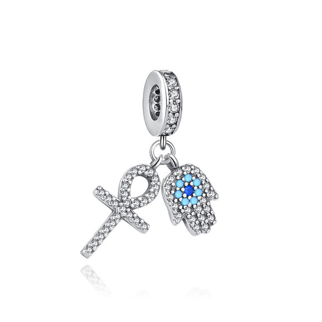 Sterling Silver 925 Pink Flower Owl Cup Dress Butterfly DIY Fine Beads Fit Original  Charm Bracelet Jewelry Women