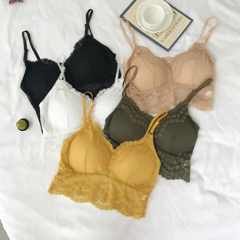 Fashion Lace Top Girls Camis Women Camisole Wireless Tanks Top Female Padded Bralette Lace Camisole Plus Size Fashion Lace Top Girls Camis Women Camisole Wireless Tanks Top Female Padded Bralette Lace Camisole Plus Size