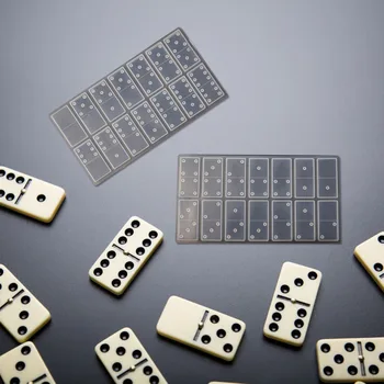 

2pcs Dominos Shape Silicone Mold Epoxy Resin Craft DIY Soap Dominoes Game Moulds DIY Bookmark Casting Moulds