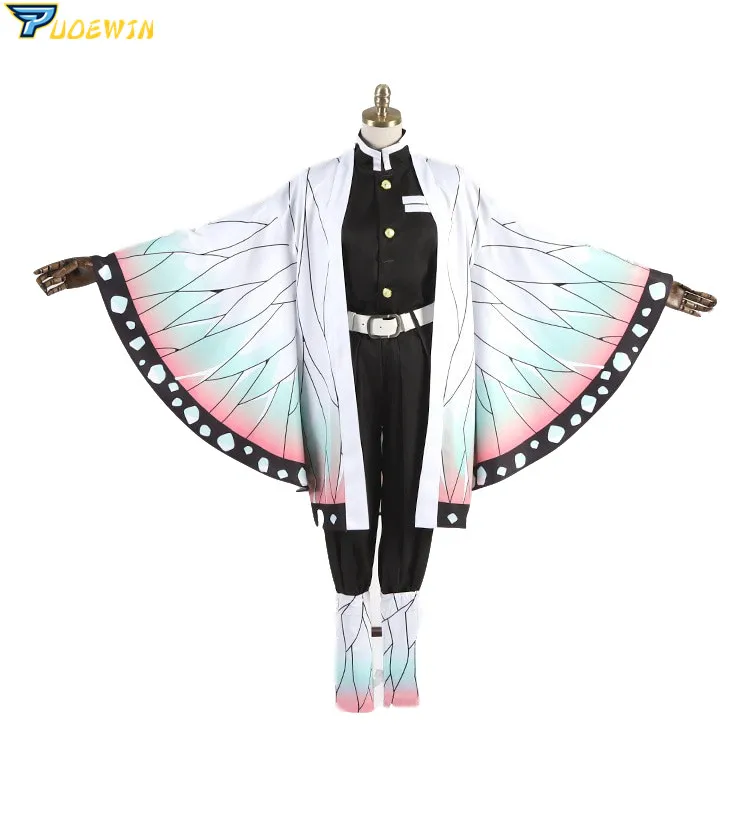 

Anime Demon Slayer Kimetsu no Yaiba Kochou Shinobu Cosplay Costume Women Kimono Uniforms Halloween Carnaval Party Costume
