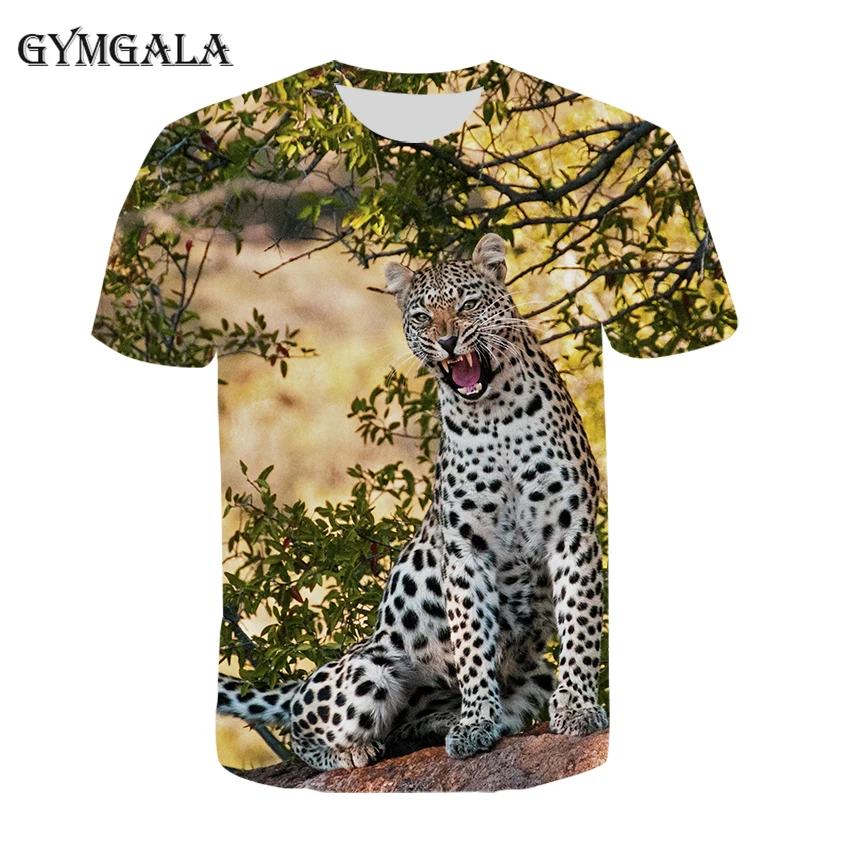 

2020 street Harajuku style fashion 3D animal print men and women can wear casual loose style T-shirt European and American style