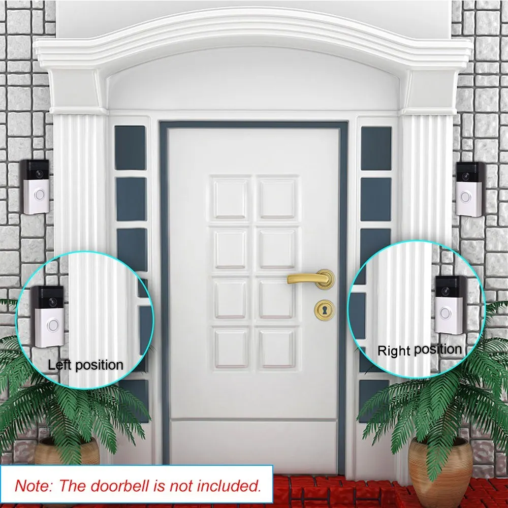 

25 To 45 Degree Freely Wall Mount Shell Wedge Cover For Doorbell Outdoor Crime Motion Detector Door Bell Chime