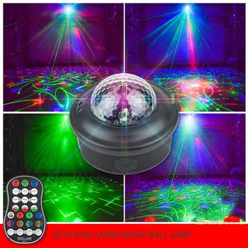 

90 Patterns Projection Laser Magic Ball Laser Projector Effect Light Music Christmas Party Remote controller Projection Laser