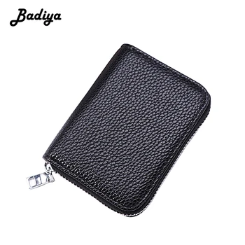 

Men Women Wallet PU Leather Litchi Pattern Solid Zipper Coin Purse Multi-card Slots Card Holder Brief Fashion Short Clutch Bag