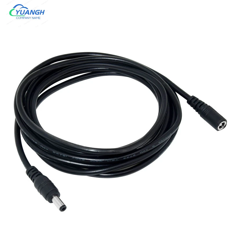 Cable de extensión de alimentación DC12V 2,1*5,5mm conector macho a hembra para cámara de vigilancia electrodoméstico