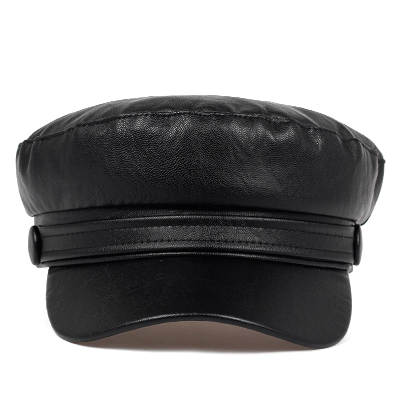 2019 new Korean leather beret fashion ladies hat super fire wild hats high quality outdoor leisure caps hat male beret hat