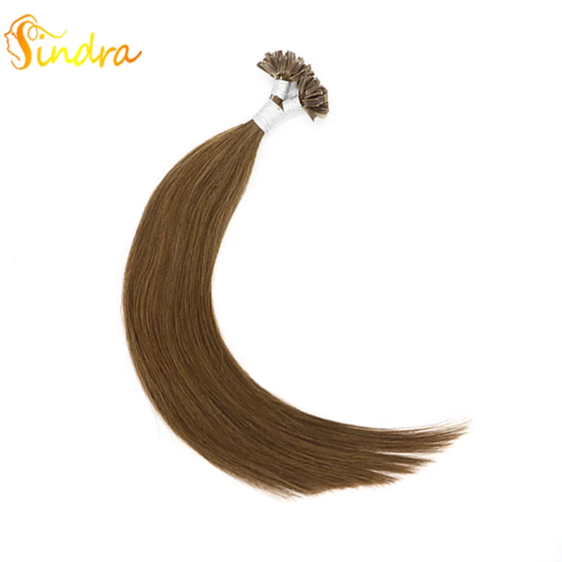 Sindra 1 г/шт. 1"-24" Реми кончик для ногтей человеческие волосы для наращивания европейские человеческие u-кончики предварительно скрепленные волосы для наращивания 50 шт. 100 шт