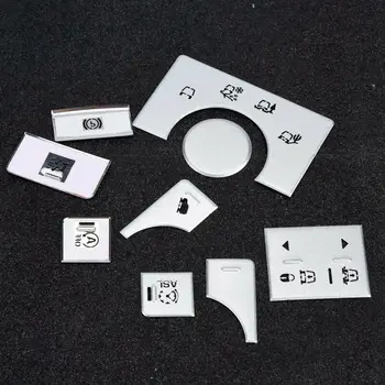 

9pcs/set Car Button sticker Aluminum alloy Center Console Decoration Cover For Land Rover Range Rover Sport Parts