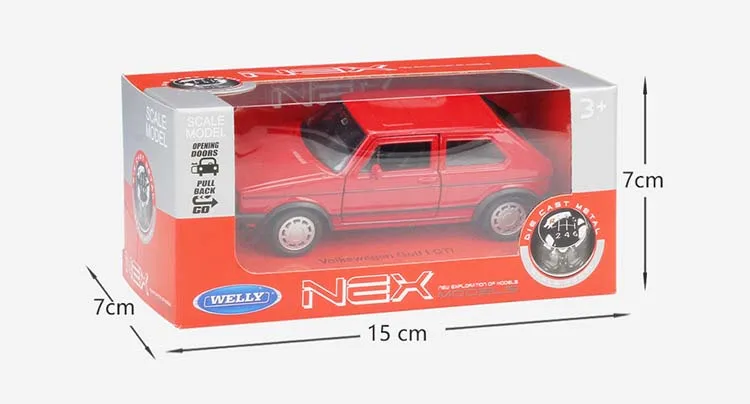 WELLY литой 1:36 оттягивающийся Volkswagen Golf GTI классический симулятор VW модель автомобиля металлический игрушечный автомобиль для детской коллекции подарков