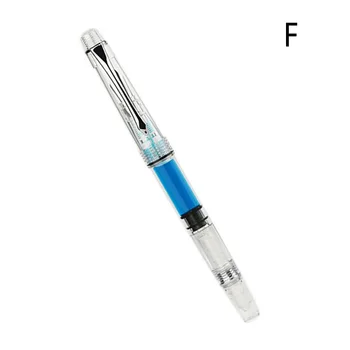 

Fountain Pen Smooth Ink Stationery Arts Piston Gifts Penbbs 494 Office Transparent School Calligraphy Handwriting Business