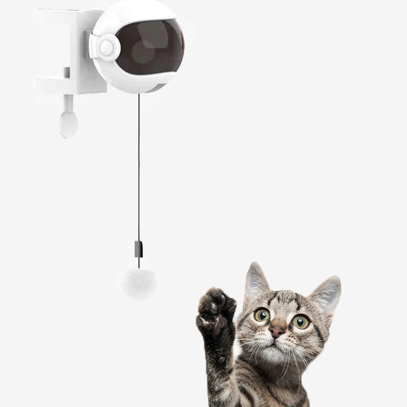 Интерактивная головоломка, мяч для кошки, электрический шар для кошки, пусковая установка, игрушки для кошки, веревки, меховой шарик, игрушки, Автоматический подъемный мяч для кошки, игрушка|Игрушки для кошек| | АлиЭкспресс