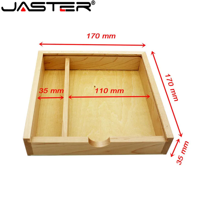 Деревянный фотоальбом JASTER большой овальный usb + коробка флеш накопитель U диск