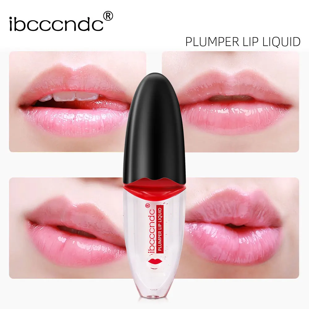 5ml Sexy Sos Lip Plumper Transparent Lip Gloss Moisturizing Tint Pump Waterproof Long-lasting Liquid Lipgloss Makeup