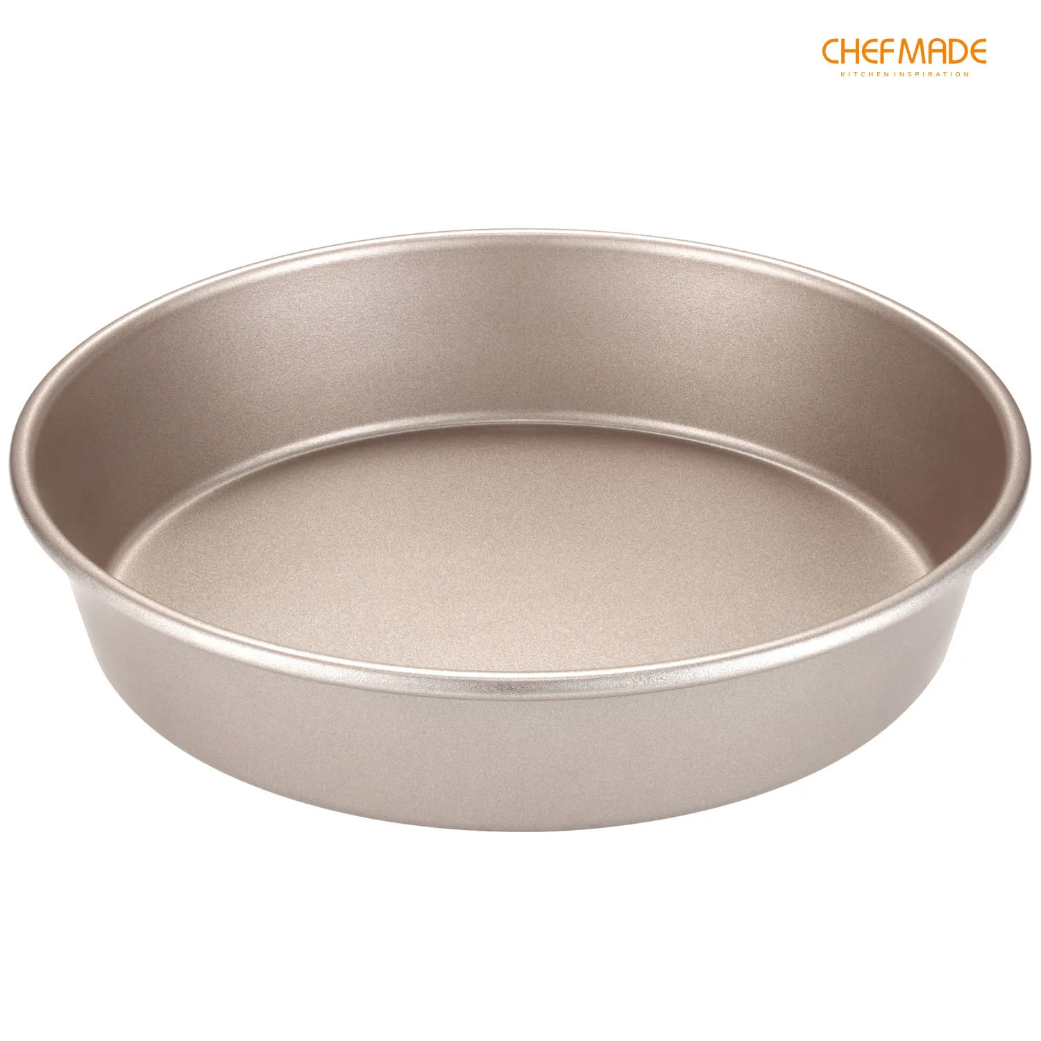 

CHEFMADE 9-Inch Cake Mold, Non-Stick Round Bread and Meat Pan, for Kitchen Oven Baking