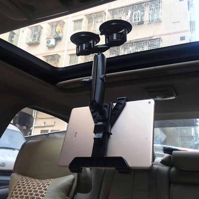 Heavy duty dual tablet suction cup mount with 1 inch ball head for ram mounts for ipad mini air 1 2 3 4