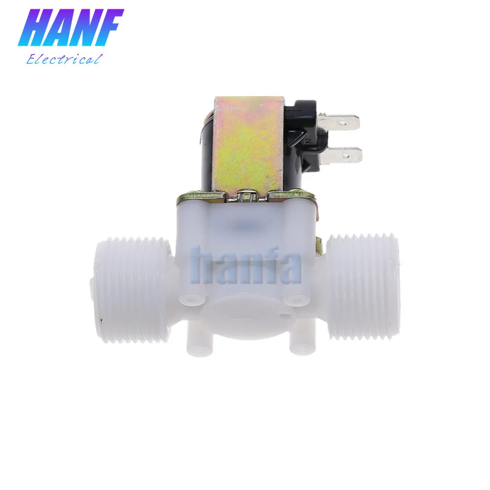 3/4 &quotпластиковый Соленоидный клапан 12V DC N/C Электрический соленоидный водяной