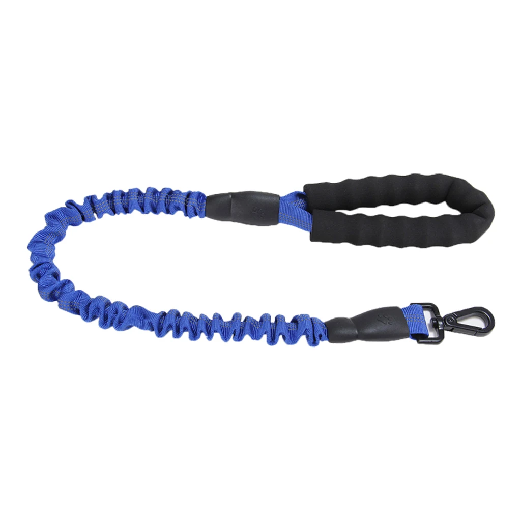 Blue 75x2.5cm Эластичный Регулируемый Pet Поводок, ремень выгула собак веревка для собак - Цвет: Blue 75x2.5cm