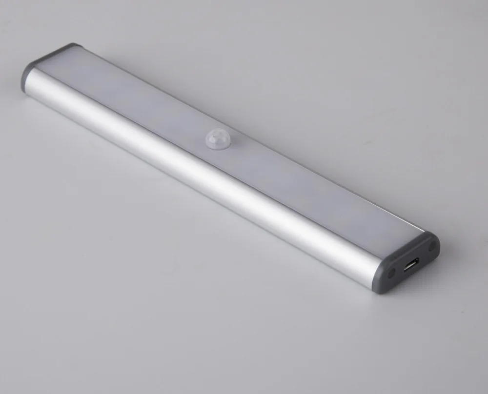 Amazon EBay Foreign Trade LED Infrared Sensor Lamp Wardrobe Cabinet Light Toilet Lighting Small Night Lamp Silver