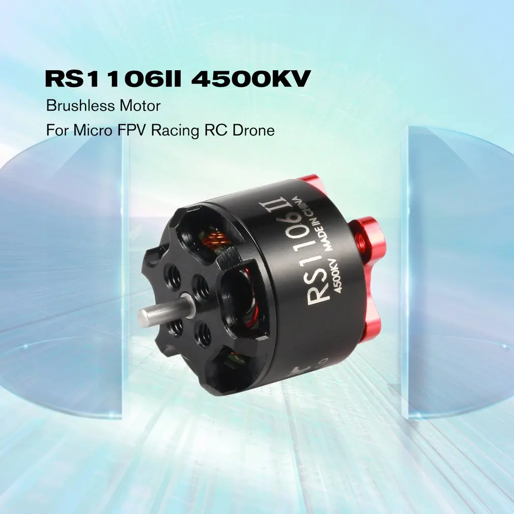 4 шт. Emax RS1106II 4500KV/6000KV/7500KV 2-3S Легкий Мощный бесщеточный двигатель для микро FPV Racing RC Drone Quadcopter запчасти