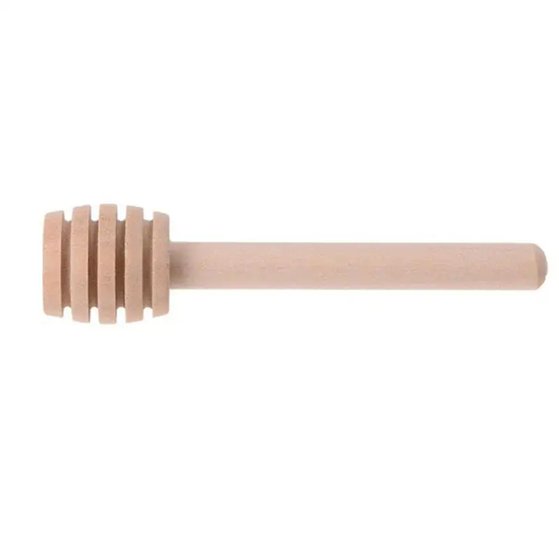 30pcs 8cm Mini Wooden Honey Stick Honey Dippers Honey Spoon Stick Server for Honey Jar Dispenser Drizzled Honey Kitchen Tools