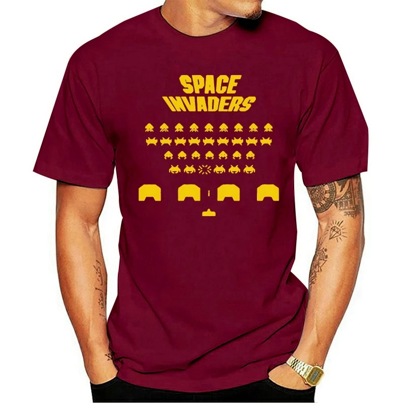 Space Invaders (ready Player One Halliday Анорак) Мужская черная футболка мужская женская