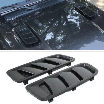 

Black Car Hood Air Vent Cover Hood Air Outlet Decorative Covers for Jeep Wrangler JL Spots 2018-2020