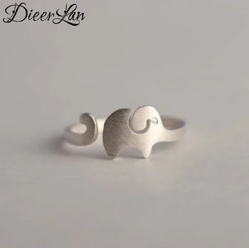 

Vintage 925 Sterling Silver Elephant Rings for Women Adjustable Size Rings For Men Thai Silver Jewelry