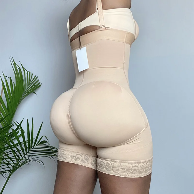 spanx shapewear High Compression Women'S Shapewear Bodysuit Women Lace Fajas Colombianas Butt Lift Panties Control Girdle Skims Kim Kardashian shapewear