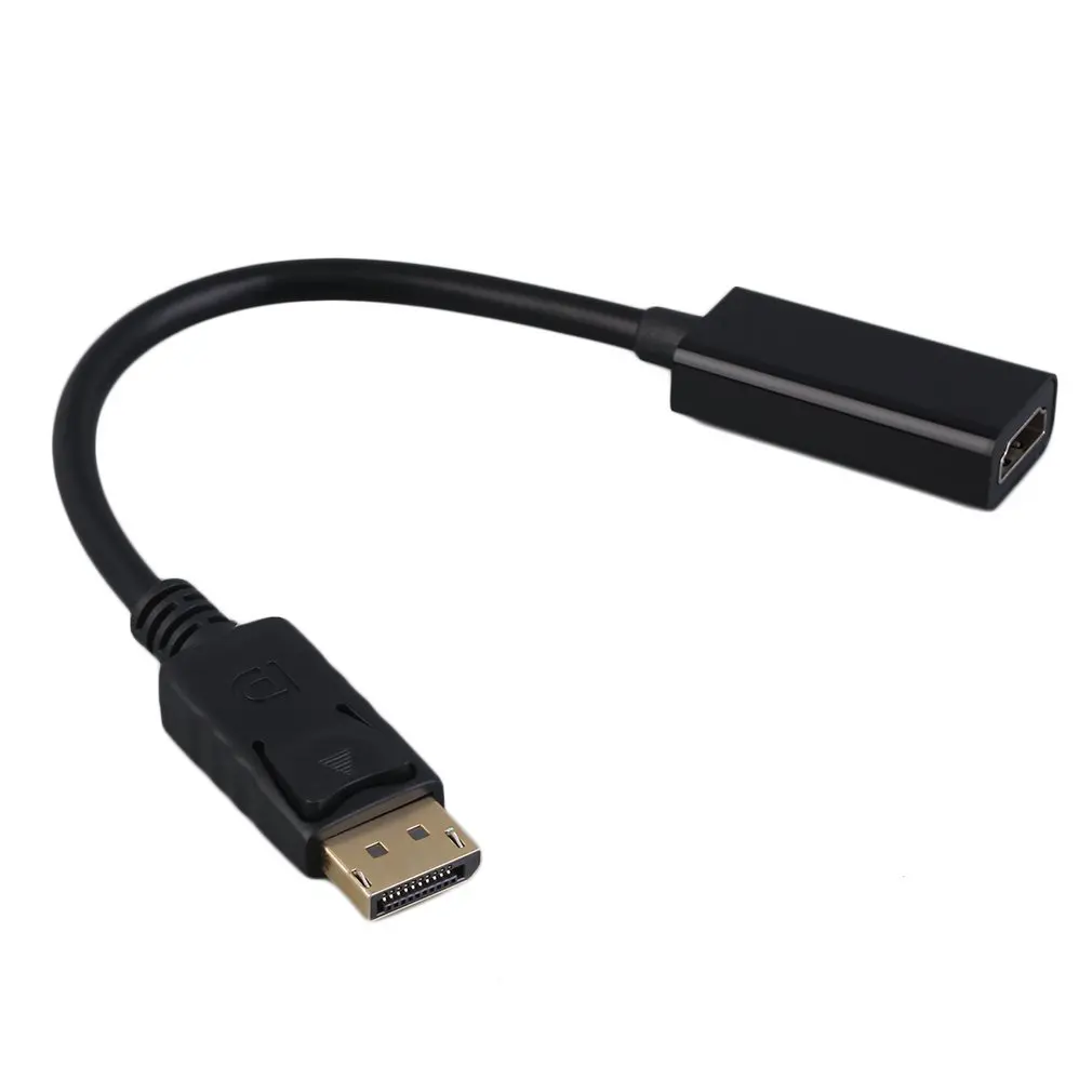 

2016 New Display Port DP to HDMI Adapter HD 1080P M/F Display Port Cable Connector in Stock! Black&white Brandnew