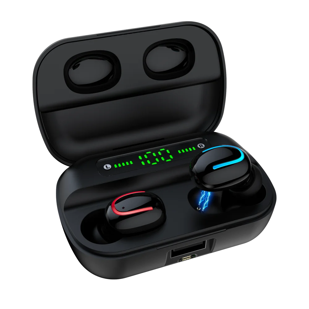 TWS Bluetooth наушники с громкой связью, бинауральные Bluetooth наушники для телефона, 3D стерео музыкальные наушники, беспроводные мини-наушники