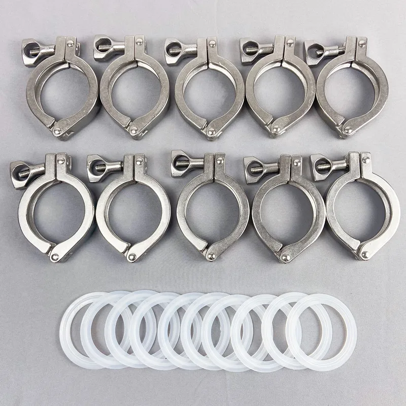 Spring Hose Clamp 1.5"-6" Stainless Steel Sanitary Tri Clamp Clamps Clover For Ferrule SS304