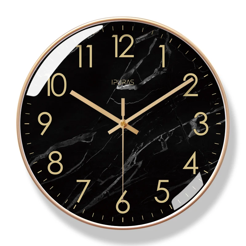 Gold & Black Large  wall clock C  