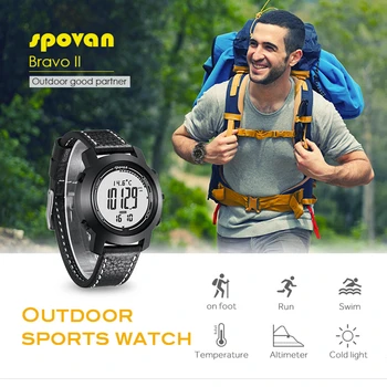 

New fashion gift activity watch, travel compass movement record altitude, air pressure, temperature