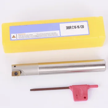 

BAP300R-C16-16-120 Indexable Milling Cutter CNC Tool + 2pcs APMT/APKT1135PDER Milling Cutter Set End Mill