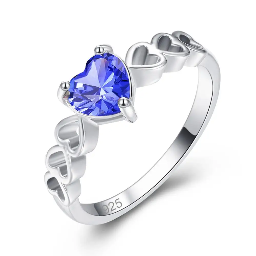 Женское кольцо с сердцем и зеленым цирконом серебристого цвета|ring size|ring size 6multicolor