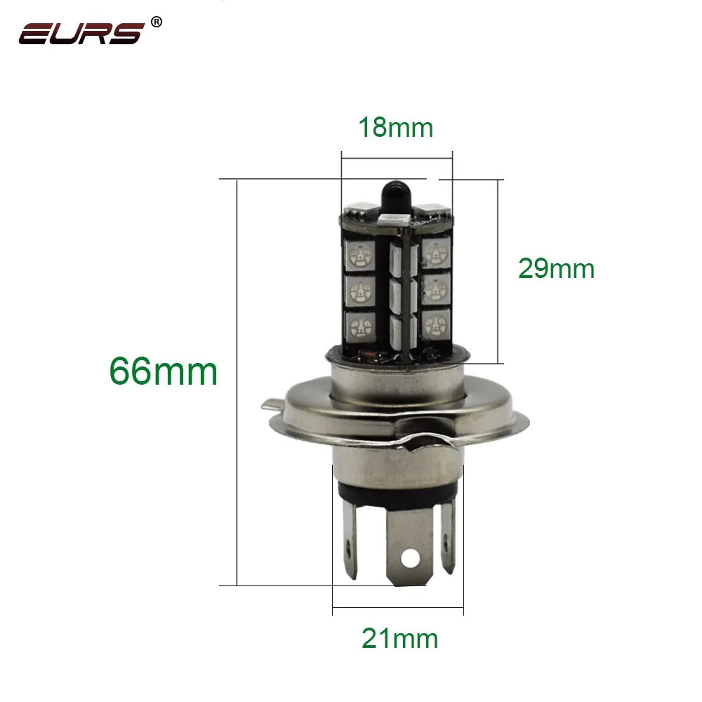 EURS 2 шт. 5050 27SMD H4 H7 H11 9005 rgb пульт дистанционного Управление туман светильник лампы