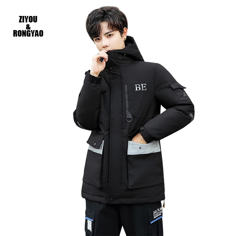 

New Jacke2020 Men Fashion Hip Hop Windbreaker Coats Casual Loose Hooded Mens Patchwork Mens Jackets Coats Outwear Streetwear