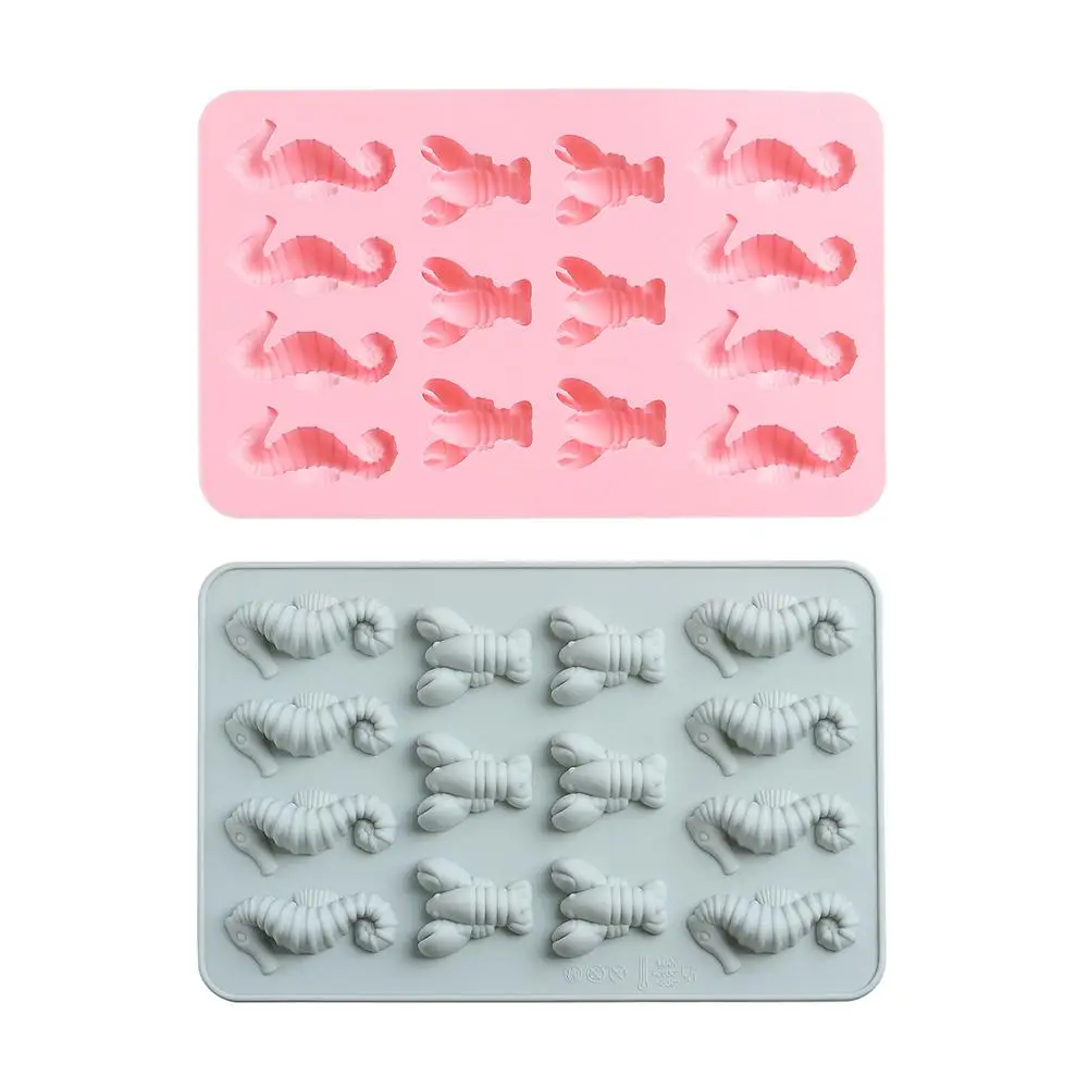 Seahorse Lobster Shape Silicone Molds Fondant Chocolate Handmade Soap Cake Decorating Kitchen Gadgets Accessories Baking Tools |