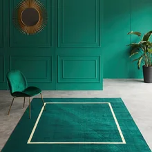 Скандинавские зеленые геометрические современные минималистичные ковры для гостиной, дивана, журнального столика, спальни, комнаты, Декор, прикроватное одеяло, напольный коврик