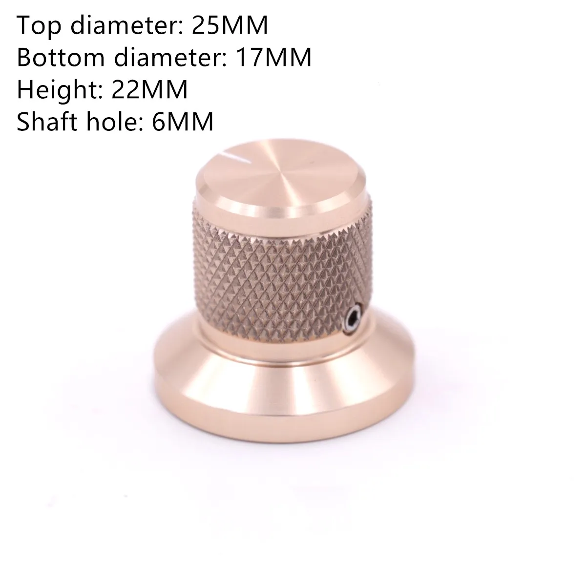 1 Piece Golden Solid Aluminum Cylindrical Grid Pattern Audio System DIY Knobs Diameter 25mm Height 22mm | Обустройство дома