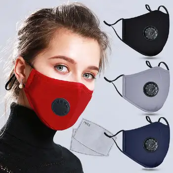 

Washable Pm2.5 Face Mask Anti-fog Filter Reusable Mask With Breathing Valve Activated Filter Respirator Mouth Face Mask