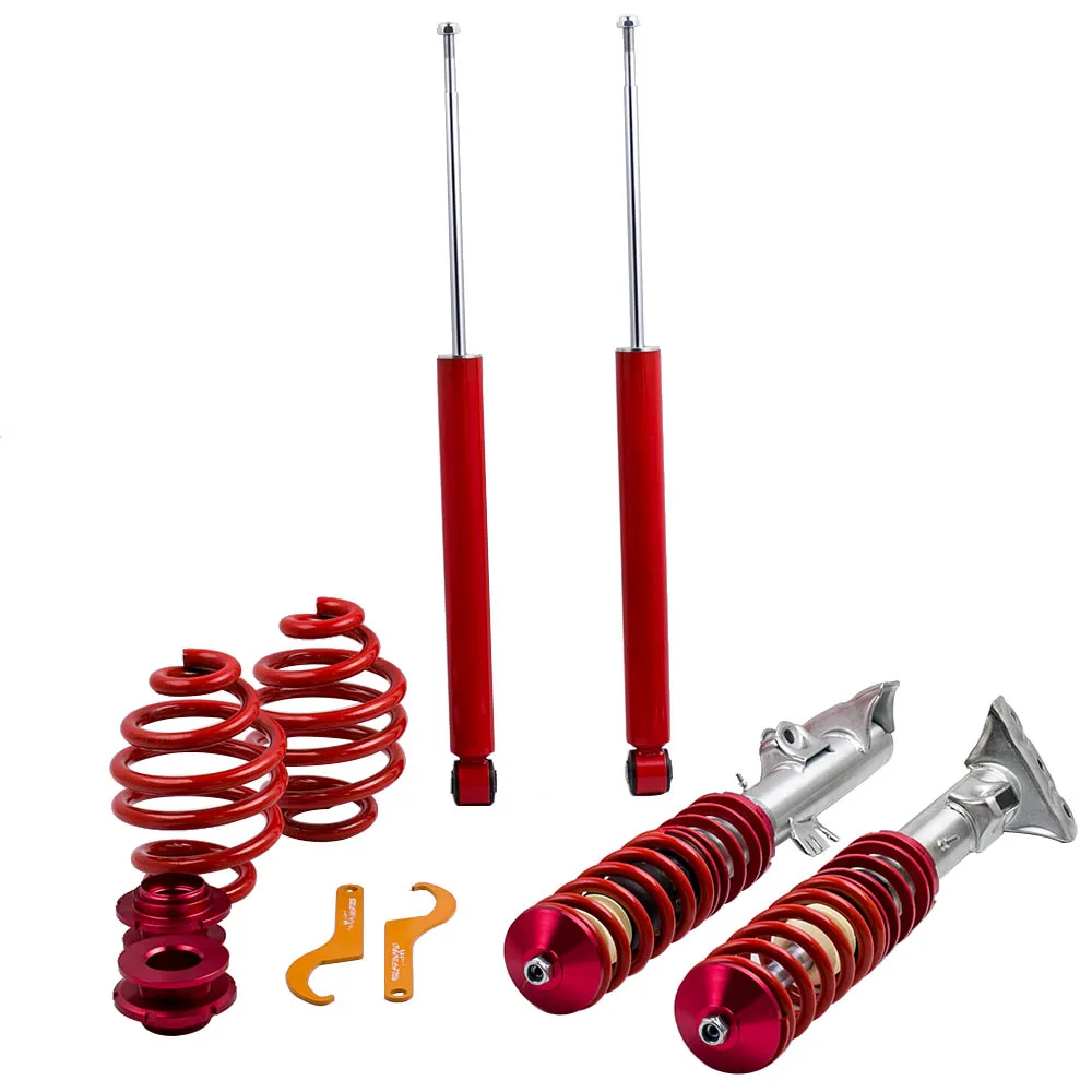 Регулируемая подвеска Coilover Kit для BMW E36 Cabrio Coupe coiloверсия Shock Red 323ic 323is 325is Touring Front Rear |